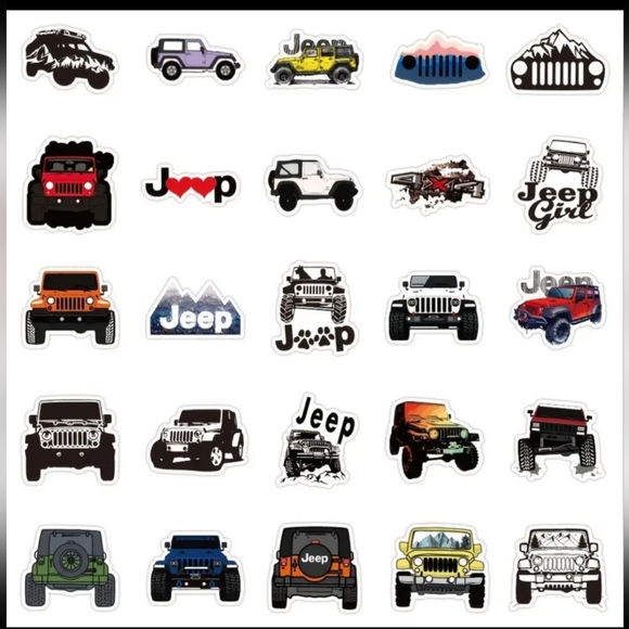 50 JEEP Stickers No repeats approximately 2". MANY OTHER STICKERS AVAILABLE ASK - Picture 4 of 6